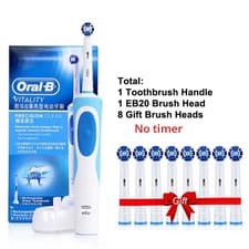 Image of Oral B Vitality Electric Adult Toothbrush 3D Rotation with Gift Brush Heads