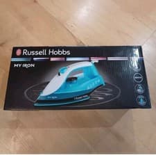 Image of Russell Hobbs My Iron Steam 1800W, 260ml Water Tank, Blue White - 25580
