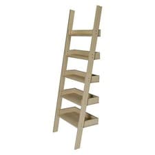 Image of Carnon Oak effect Freestanding 5 shelf Bookcase, (H)1700mm (W)600mm
