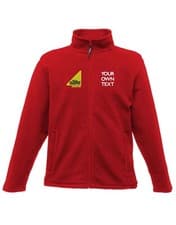 Image of Personalised Embroidered Gas Safe REGATTA FULL ZIP MICRO FLEECE Jacket TOP Warm