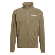 Image of Adidas Terrex Essential Full Zip Fleece Olive Strata