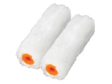 Image of Faithfull FAIRMINI2M Medium Pile Mini Roller Refills 100mm (4in) Pack of 2 |