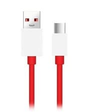 Image of OnePlus Warp Charge Red Supports Upto 65W Charger Lead Type-A to Type-C Cable 1m