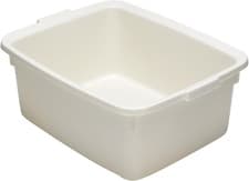 Image of Addis 502814 Large Rectangular Plastic Butler Bowl, Linen Cream, 12.5L