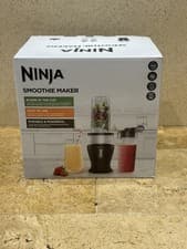 Image of Ninja Nutri Blender & Smoothie Maker 700W Black/Silver 2x 470ml Cups - QB3001UKS