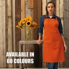 Image of Premier Colours Bib Apron Hospitality Workwear – 60 Colours – One Size