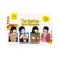 Image of Official The Beatles Yellow Submarine Magnetic Bookmark Set Lennon McCartney