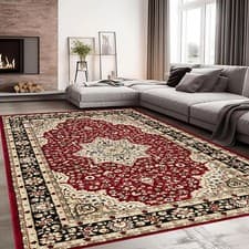 Image of Non Slip Large Traditional Rugs Living Room Bedroom Carpet Hallway Runner Rug