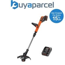 Image of Black and Decker STC1820PC-GB 18v Li-Ion AFS Grass Trimmer Strimmer 28cm 2.0Ah