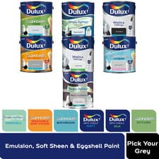 Image of Dulux Emulsion, Soft Sheen & Eggshell Paint, shades of grey