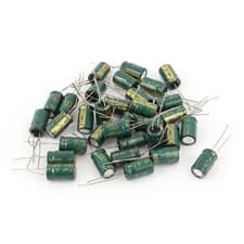 Image of 30pcs 8 x 12mm Cylindrical Radial Lead Electrolytic Capacitor 105C 4.7uF 400V
