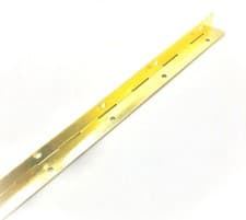 Image of CONTINUOUS PIANO HINGE WITH SCREWS NICKEL-PLATED / ELECTRO BRASS 32MM X 1M HINGE