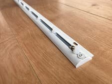 Image of Hidden Thin Discreet Curtain Track - Top/Ceiling Fix/Apex  1 - 5 METRES FULL SET