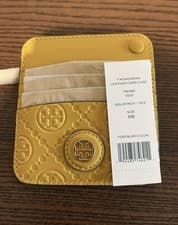Image of Brand New Tory Burch Monogram Leather Cardholder