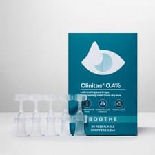 Image of 30 x 0.5ml vials Clinitas Soothe Rewetting-Soothing Long Lasting Dry Eye Drops