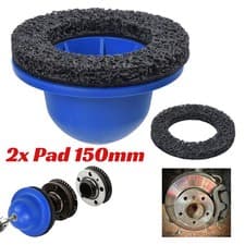 Image of 1/2" Drive Wheel Hub Cleaning Tool | 150mm Disc Brake Cleaner Grinder + Pad Disc