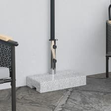 Image of WALPLUS Parasol Base Granite Rectangular 25 kg Heavy Duty Patio Stand