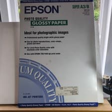 Image of Epson Super A3 / Super B Glossy Photo Paper 13x19" 329x483mm 20 Sheets