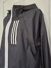 Image of Womens Adidas Hooded Track Windbreaker Black Size S RRP £76