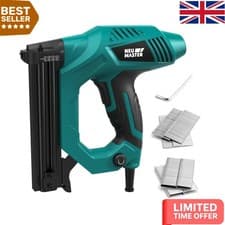 Image of Safety-First Electric Staple Gun with 200 Staples & Nails - For Precision Work