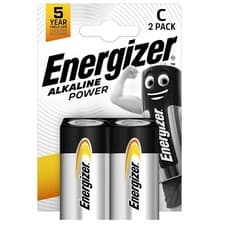 Image of Pack of 2 Energizer Alkaline Power C Battery 1.5V E93 LR14 MN14 Mignon
