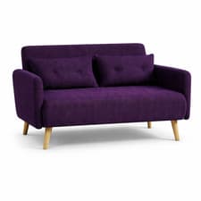 Image of ROXY Sofa Bed 2 Seater Fabric Sofabed Fold Out Guest Bed Teddy Borg