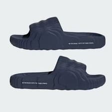 Image of Adidas Originals Adilette 22 Sliders Sandals DARK BLUE New in Box UK 11 EU 46