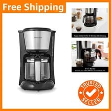 Image of 10-Cup Filter Coffee Maker: Pour Over Technology with Reusable Filter