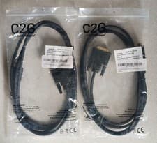 Image of Lot 2 x HDMI to DVI-D Single Link 18+1 PIN Display C2G 42516 Male/Male HDTV6.6Ft