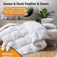 Image of Duck Feather Down Duvet Quilt 13.5 & 15 Tog – Single Double King Super King
