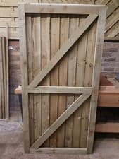 Image of GATE SUPER HEAVY DUTY TIMBER WOODEN MADE TO MEASURE CUSTOM TREATED GARDEN GATE