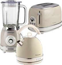 Image of Ariete ARPK25 Retro Style Dome Kettle, 2 Slice Toaster & Jug Blender Set