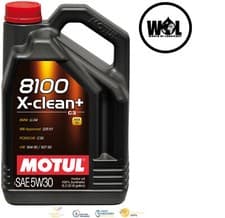 Image of MOTUL 8100 X-CLEAN+ 5W30 *5L* FULLY SYNTHETIC* VW504/50700* LL04 BMW Engine Oil