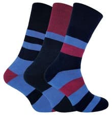Image of 3 Pack Mens Cushioned Double Layer Liner Anti Blister Hiking Walking Socks