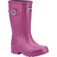 Image of Cotswold Buckingham Dark Pink Girls PVC Childrens Wellingtons