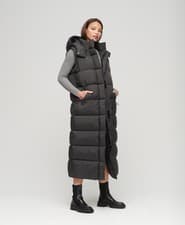 Image of Superdry Womens Hooded Ripstop Longline Gilet