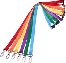Image of 6 Pack Quick Release Lanyards, 19 Inch Neck Strap Lanyard with Safety Breakaway