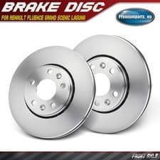 Image of 2x Front Brake Discs Pair Vented 295.8mm for Renault Fluence Grand Scenic Laguna