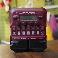 Image of ZOOM B1 FOUR Red Base Multi Effects Processor Pedal Brand New