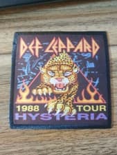 Image of DEF LEPPARD HYSTERIA TOUR 88 HEAVY METAL BAND MUSIC RETRO SEW IRON PATCH