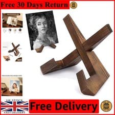Image of Elegant Retro Brown Vinyl Record Stand - Solid Wood Display for Albums & Books