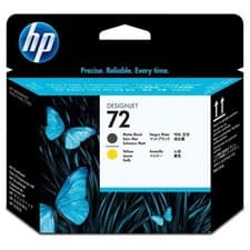 Image of Original HP 72 Matte Black & Yellow Printhead (C9384A)