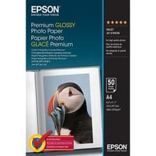 Image of Original Epson A4 Premium Glossy Photo Paper 255gsm 50 Sheets (C13S041624)