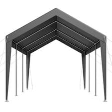 Image of Carport Car Canopy 10 x 20 FT Heavy Duty Portable Car Shelter Tent Grey