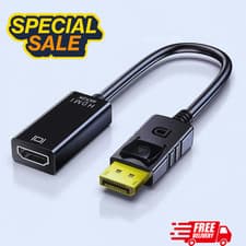 Image of 4K Display Port DP To HDMI Female Cable Adapter Converter Display Port for HDTV