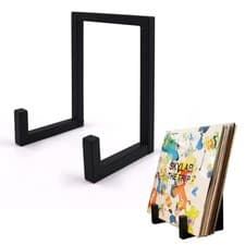 Image of MayRecords Vinyl Record Holder Display Stand Storage Large, Black 