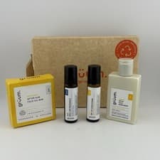 Image of Gruum Suncare Bundle Face Sunscreen After-Sun Face Oil Bar Conditioner Roll On