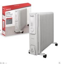Image of Daewoo Oil Filled Radiator 2500W 13 Fin Portable Heater & 3 Heat Settings -New