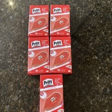 Image of 5x Pritt Permanent Glue Roller Compact 8.4mm x 10m 2120601 Fast Post VAT Inc