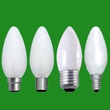 Image of 10x Opal Candle Dimmable Standard Light Bulbs 25W 40W 60W BC ES SBC SES Lamps